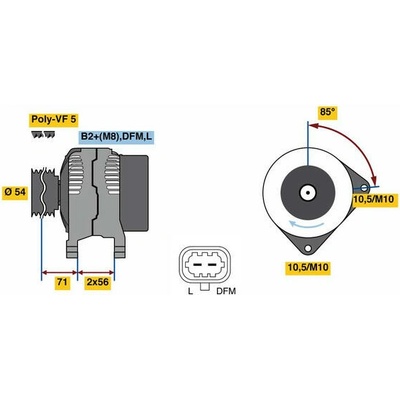 generátor BOSCH 0 986 080 100
