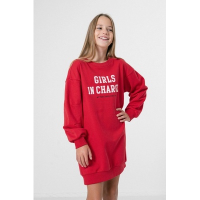 4F HJZ22-JSUDD001 dětské šaty red