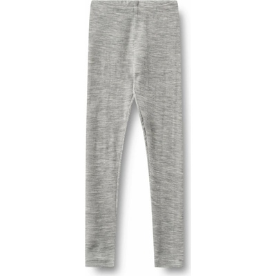 WHEAT Detské merino legíny šedej melange grey Agi