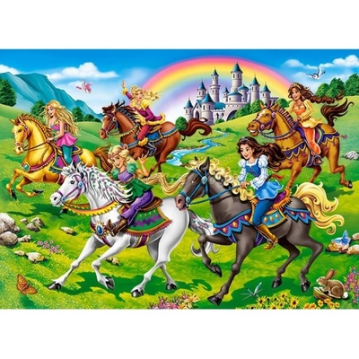 Castorland Princezny na koních 27507 260 dílků