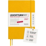 Leuchtturm1917 Daily Calendar 2027 Medium (A5) - German, Sunflower, 145 x 210 mm, January-December (12 months), 1 page per day, hourly grid 7: 00 a. m. - 10: 00 p. m. , hardcover, 80 g/m2 paper - 400160 (400160)