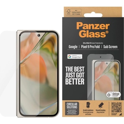 Panzer Стъклен протектор PanzerGlass - Ultra Wide Fit, Google Pixel 9 Pro Fold, прозрачен (5715685000560)