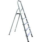 Grasko Домакинска алуминиева стълба grasko gr55114, 4+1 стъпала