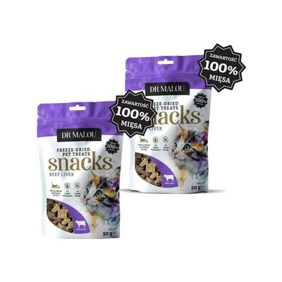 DR MALOU 100% lyofilizovaná hovädzia pečeň 2x 50 g