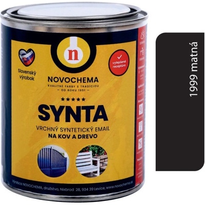 Novochema Synta email 5 kg čierna matná