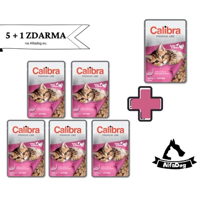 Calibra Premium cat Kitten Morka & kura v omáčke 100 g