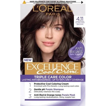 Image 1 of L'Oréal L'Oréal Еxcellence Боя за коса, 4.11 Ultra Ash Brown