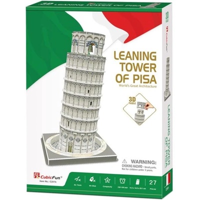 3d пъзел Наклонената кула - 27 части