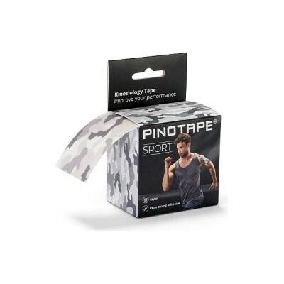 PINO PINOTAPE Sport army styl šedý 5 cm x 5 m