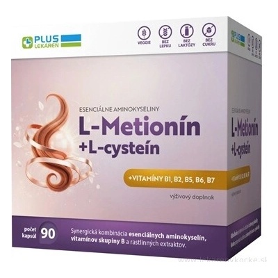 VULM PLUS LÉKÁRNA L-Methionine + L-cystein 90 kapslí