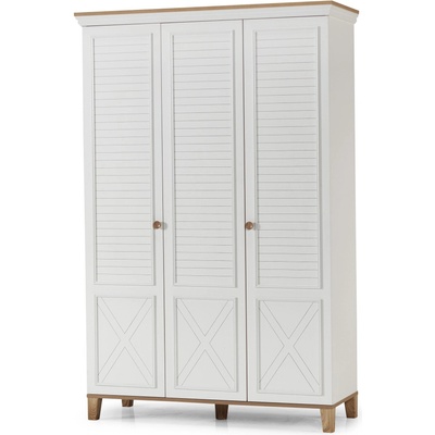 Гардероб Atlas 3D Бял