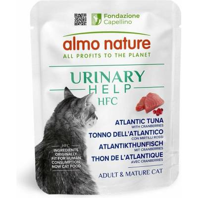 Almo Nature HFC Urinary Help tuňák tichomořský s brusinkami 24 x 50 g