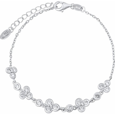 SILVEGO Stříbrný náramek Azira s Brilliance Zircoina LPS2814BS