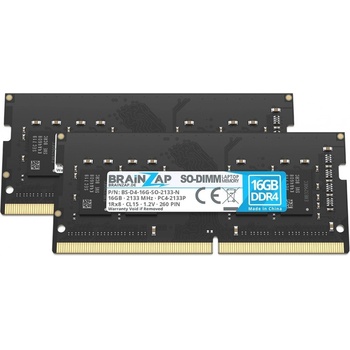 Brainzap DDR4 32GB 2133MHz CL15 (2x16GB) PC4-2133P