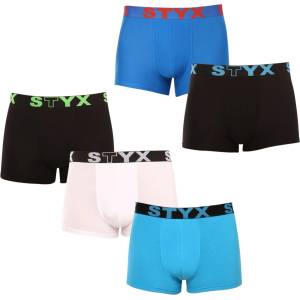 Styx Комплект от пет - мъжки боксерки Styx спортна еластика многоцветни Styx | Mnogotsveten | МЪЖЕ | L