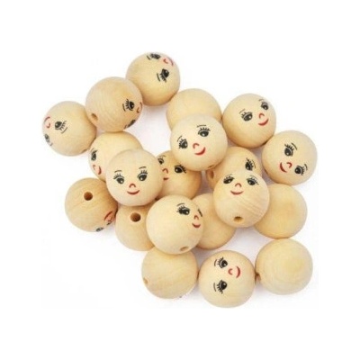 Playbox Korálky hlavičky priemer 3 cm tvár 20 ks