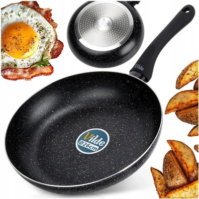 Granitová pánev Vilde Black Line 26 cm indukce plyn kamenný povrch