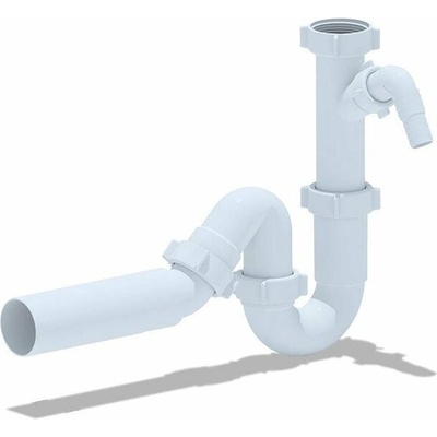 ANI_PLAST Sifon dřezový 11/2x40 s odbočkou. o50
