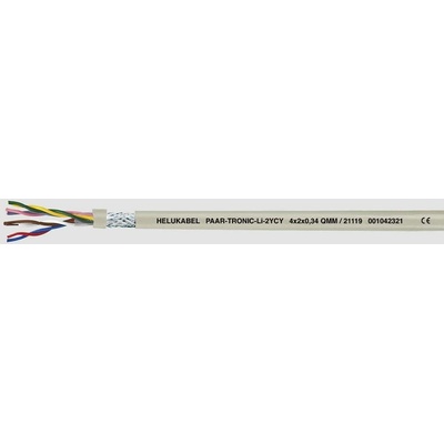 Helu 21113-500 datový Li2YCY 4 x 2 x 0.22 mm² šedá 500 m