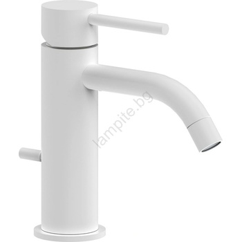 PAFFONI - смесител за мивка + изпразнител LIGHT бял (PF0140)