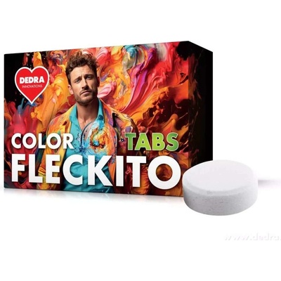 Dedra Tablety na skvrny na barevném prádle COLOR FLECKITO TABS, 12 tablet