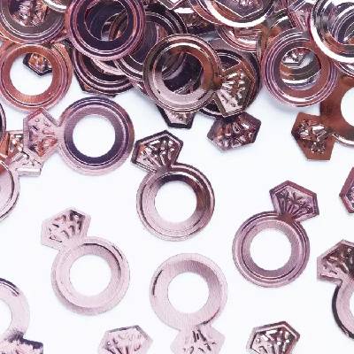 Konfety rosegold prstýnky