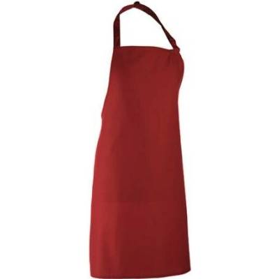 Premier Workwear Klasická zástěra za krk PR150 Burgundy Pantone 216 72x86cm