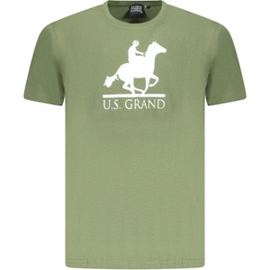 U. s. grand polo Мъжка тениска с къс ръкав us grand polo, Размер l, Цвят Зелен (au02646_ve16verd)