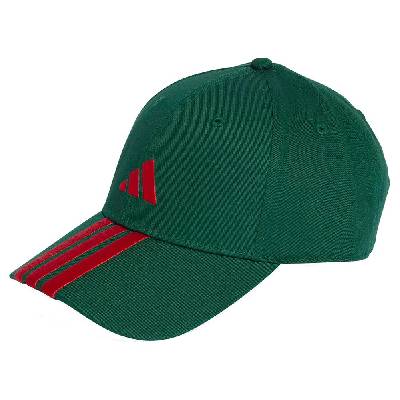 Бейзболна шапка Adidas 3 Stripes New Logo baseball cap - Green (Team Dark Green / Better Scarlet)