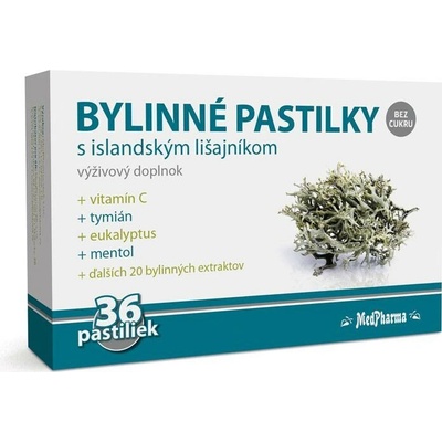 MedPharma Bylinné pastilky islandský lišejník 36ks