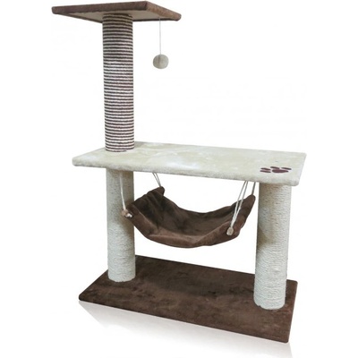 škrabadlo a odpočívadlo pro kočky Alcina, pískové, 75 x 40 cm 96 cm – Zboží Mobilmania