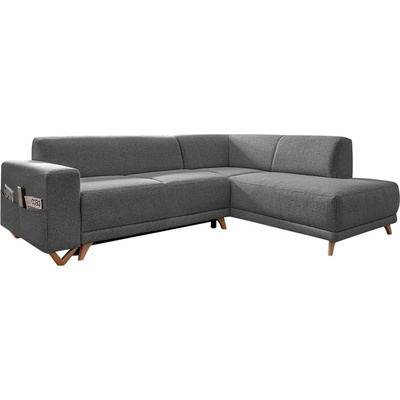 Miuform Сив разтегателен/с място за съхранение ъглов диван (десен ъгъл/L форма) Classy Sophie - Miuform (673LIN18)