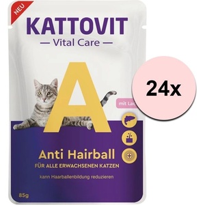 KATTOVIT Vital Care Anti Hairball пастет сьомга 24 x 85 г