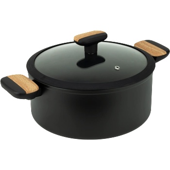 Image 1 of HORECANO ТЕНДЖЕРА С КАПАК ТЕФЛОН dfc-sc16 26х12см ЧЕРНА (0183167)