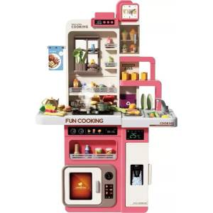 Man Yuk Toys Луксозен комплект детска кухня със светлини, 91 части (938b)