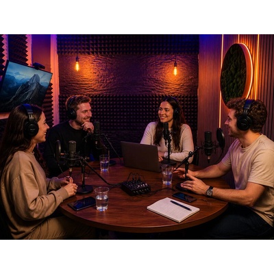 Nahrajte si vlastní podcast v profesionálním studiu