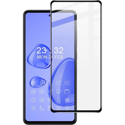 Удароустойчив стъклен протектор покриващ целия екран марка IMAK за Samsung Galaxy A72 - с черна рамка