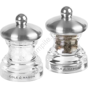 Image 1 of Cole&Mason - К-кт мелнички за сол и пипер BUTTON 2 бр. 6, 5 см (GG422)