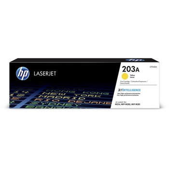 HP 203A Yellow Original LaserJet Toner Cartridge тонер касета 1 броя Оригинал Жълт (CF542A) (CF542A)
