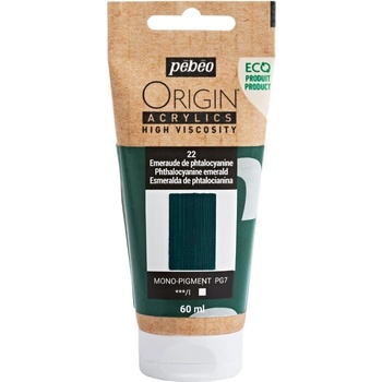 Pébéo Origin АКРИЛНА боя Phthalocyanine Emerald 60 ml 1 бр (817022)
