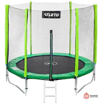 Image 1 of Atleto Батут Atleto комплект зелен 366 см + Вътрешна Мрежа + Стълба
