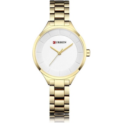 Curren Дамски часовник Curren Vectible, Златист / Бял (CURREN-9015-GOLD-WHITE)