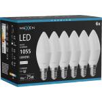 Mexen Nova 6x LED крушка E14, C37, 10W, Неутрална - 4000K, 1055 lm - L102-E14-1040-01x06 (L102-E14-1040-01x06)