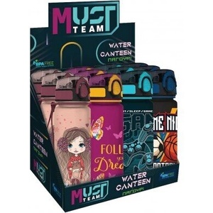Must Бутилка за вода MUST PCTG 650ml 4 дизайна 7 х 24