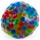 RAPPA Duhový bublinový míček s kuličovou výplní 6 cm
