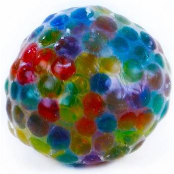 RAPPA Duhový bublinový míček s kuličovou výplní 6 cm
