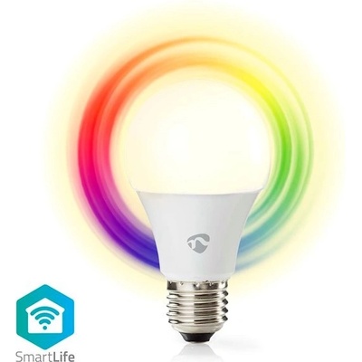 Nedis WIFILRC10E27 SmartLife LED žárovka Wi-Fi E27 806 lm 9 W RGB Warm to Cool White Android IOS, F WIFILRC10E27