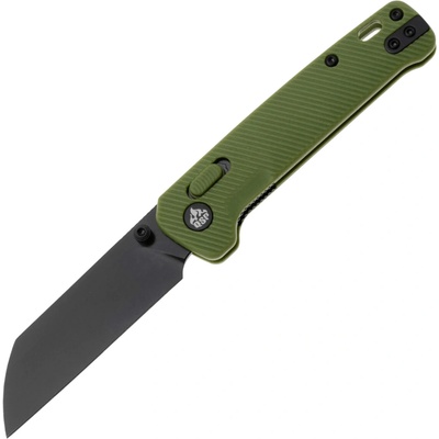 ! QSP Penguin Glyde 14C28N, black,Handle: OD green FRN QS130GL-B2