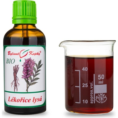 Sladké drievko lysé bio kvapky tinktúra 50 ml