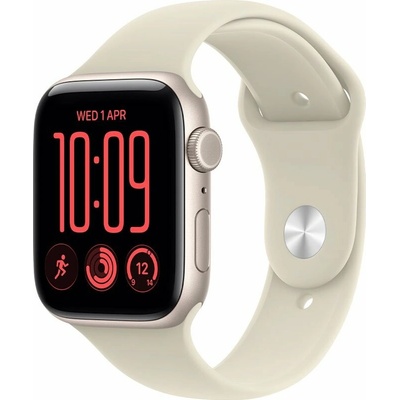 Apple Watch SE 3 GPS + Cellular 40mm Starlight Aluminium Case with Sand Sport Band - S/M MJLC4MP/A